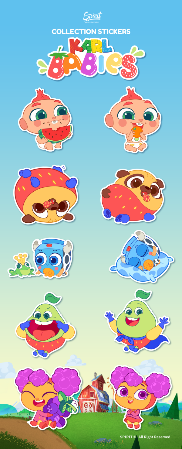 Adesivos carlos babies